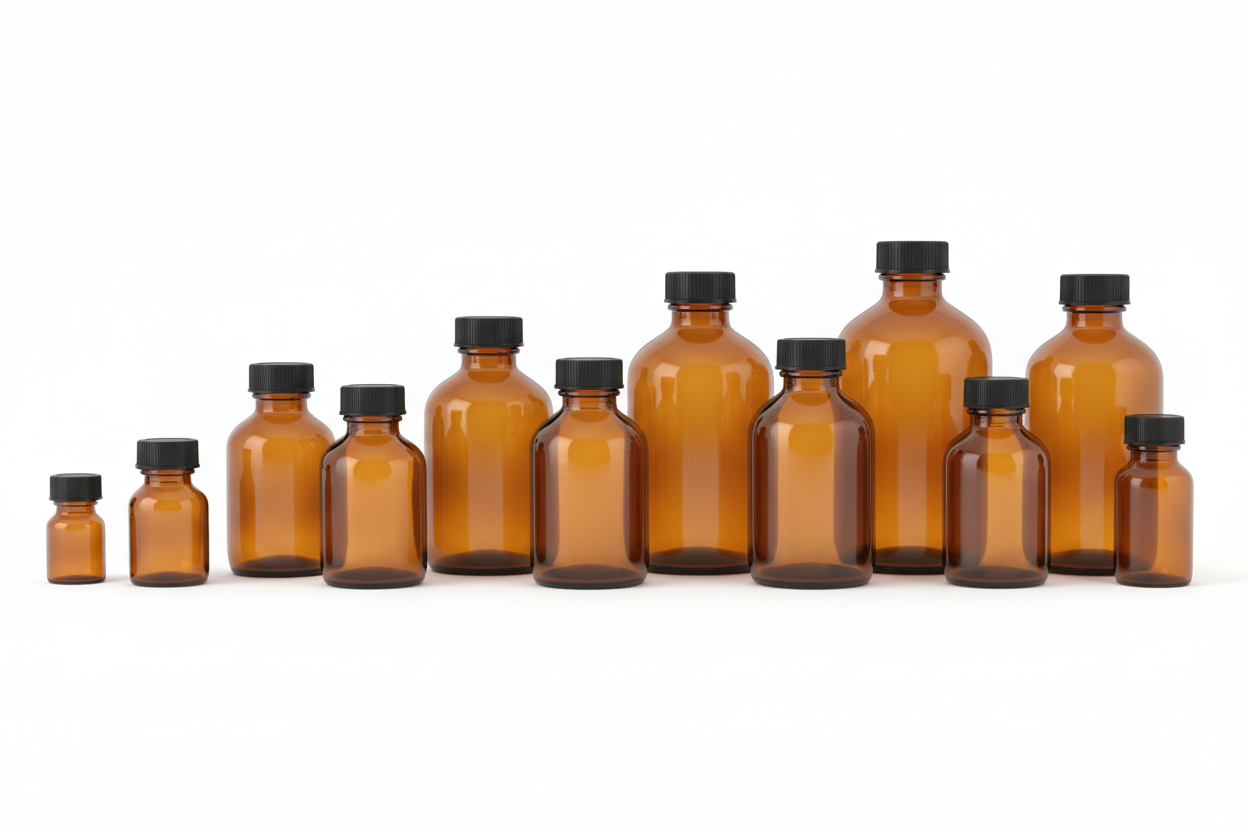 Boston Round Bottle Horizontal Format Picture 16 x 9