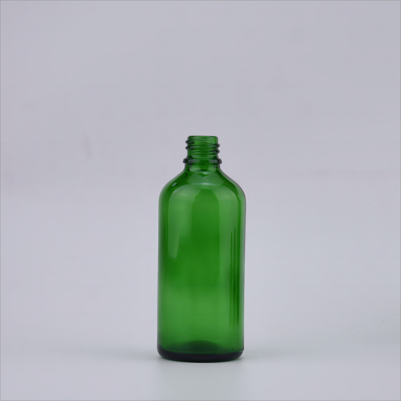 Boston Round Glass Bottle G.P.I Standard Neck in Various Colors and Capacities